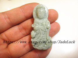 Free Shipping ---A cargo of natural jade pendant jade Guanyin - $22.99