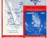 TMC Trans Mar de Cortes Aug. 1959 Schedule &amp; Route Map Route of the Miss... - $116.82