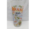 2009 Catstudio Aloha Hawaii Frosted Glass Cup 6&quot; - £28.03 GBP