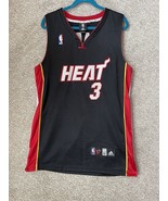 Adidas Official NBA Dwayne Wade #3 Miami Heat Stitched Jersey Size 52 - $104.99
