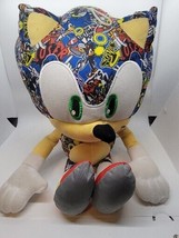 Rare Large Sonic &quot;Sticker Bomb&quot; Plush ( 18&quot; ) Toy Factory, Official License Sega - £15.61 GBP