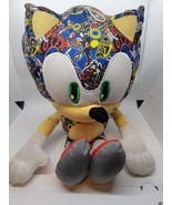Rare Large Sonic &quot;Sticker Bomb&quot; Plush ( 18&quot; ) Toy Factory, Official Lice... - £15.70 GBP