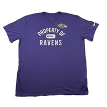 Baltimore Ravens NFL Nike Dri Fit T Shirt Mens XL Purple Short Sleeve  - $23.51