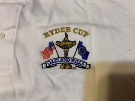 Shirt RYDER CUP Embroidered Golf Polo Oakland Hills CC Michigan 2004 Mens Medium - £10.89 GBP