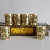 Asian Pattern Spice Tin Set Birds Branches Dodo Designs Tunsbridge England - £27.61 GBP