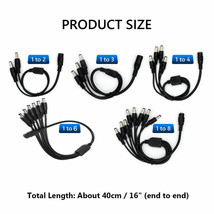 High Quality 12V Connector Adapter DC Power Cord 1 to 2/3/4/6/8 Way Spli... - £4.74 GBP+
