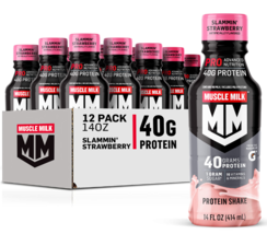 Muscle Milk Pro Series Protein Shake Slammin' Strawberry 40g Protein 14 Fl Oz