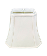 Royal Designs Square Cut Corner Bell Lamp Shade, White, 7.5&quot; x 12&quot; x 10.25&quot; - £42.49 GBP