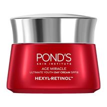 Pond&#39;s Age Miracle Ultimate Youth Day Cream SPF18 Hexyl-Retinol Pack of 2 - £56.61 GBP