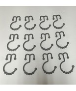 Shower Curtain Hooks, Shower Curtain Rings Rust Proof Metal Double Glide... - $136.24 MXN