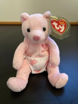 Ty Beanie Babies Newborn Baby Bear Pink Plush - Original Tags - $13.86
