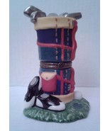 1997 Classic Collectibles Porcelain Golf Bag Hinged Trinket Box  - £7.19 GBP
