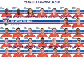 TEAM USA 2014 WORLD CUP SOCCER 8x10 ROSTER PHOTO MICHAEL BRADLEY TIM HOWARD - £11.91 GBP
