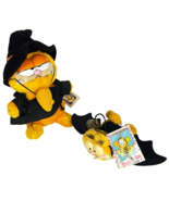 Dakin Garfield Dracula Hanging Bungee Bat Vampire Window &amp; Witch Hallowe... - £95.44 GBP