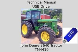 John Deere 3640 Tractor Technical Manual TM4419 USB Drive - £18.94 GBP