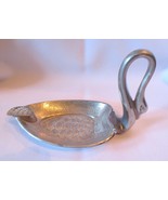 Vintage Silverplate? Metal Unique Swan Ashtray Trinket Pin dish - £11.99 GBP