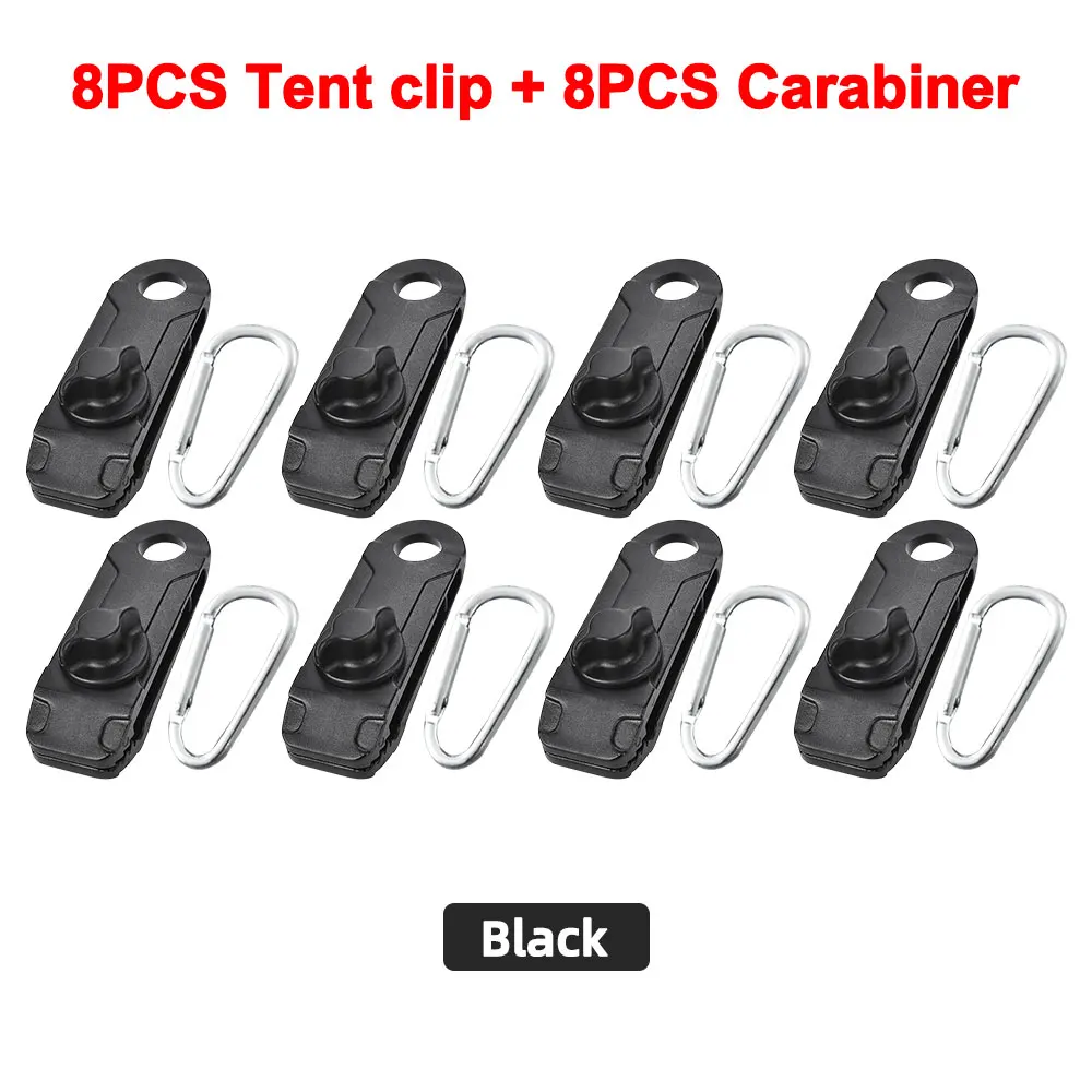 5/8/10PC Tarpaulin Clip Tent Canopy Clip Buckle Outdoor Wind Rope Tarp Clamps Re - £82.98 GBP