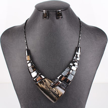 Fashion Jewelry Sets Gunmetal Plated Multicolor gray black - $21.99