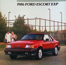 1986 Ford ESCORT EXP sales brochure catalog 86 US Luxury Sport - $8.00