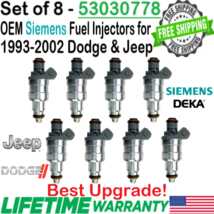 OEM Siemens x8 Best Upgrade Fuel Injectors for 1996-1999 Dodge Ram 1500 5.2L V8 - £140.56 GBP