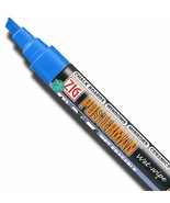 Metallic BLUE Liquid CHALK Marker Pen 6 mm Chisel TiP Wet Wipe ZIG POSTE... - $32.03