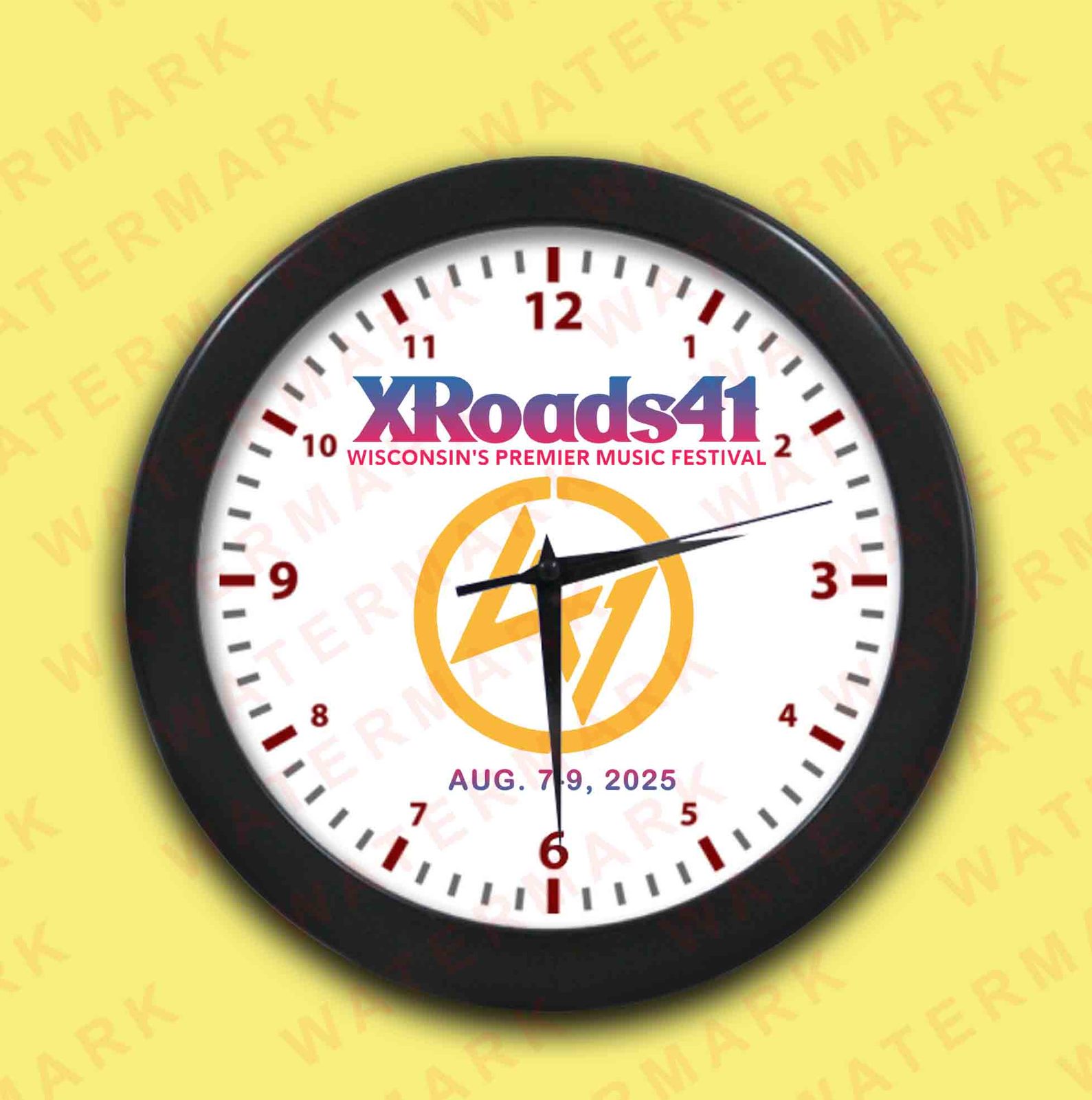 XROADS41 MUSIC FESTIVAL 2025 Wall Clocks - $20.00