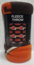Cleveland Browns 50&quot; by 60&quot; Helmet Bar Fleece Throw Blanket - NFL - €12,48 EUR