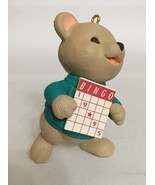 Hallmark Bingo Bear Christmas Ornament 1995 Bingo Card - £4.53 GBP