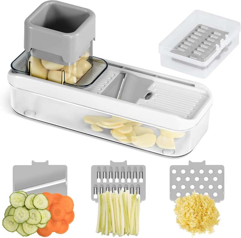Mini Garlic Slicer Multi-Functional Mandoline Slicer Veggie Shredder Garlic Ging Item image 11