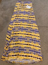 Lularoe NWT Full Length Boho Aztec Orange purple Yellow Maxi Skirt - Size XS - £18.31 GBP