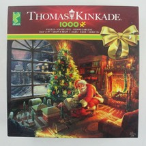 Thomas Kinkade Christmas Puzzle Santa&#39;s Special Delivery 1000 pc 2018 Age 12+ - £11.71 GBP