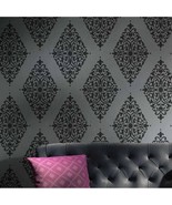 Arabesque Brocade Stencil- LARGE WALL STENCIL – Damask Wall Stencils - E... - $63.11 CAD