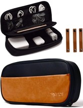 Leather Electronic Organizer Travel Case | Cable Organizer | Cable Storage | - $41.99