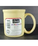 Vintage GIBSON MIX &#39;N&#39; MATCH Yellow Cafe Oversize COFFEE MUG Ceramic 14 oz - $140.88 MXN