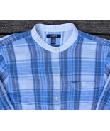 Vintage CHAPS Ralph Lauren PostBoy Shirt Cotton Gauze Banded Collar Wome... - €28,61 EUR