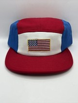 5 Panel USA Flag Olympics Embroidered Cap Multicolor Adjustable - £17.19 GBP