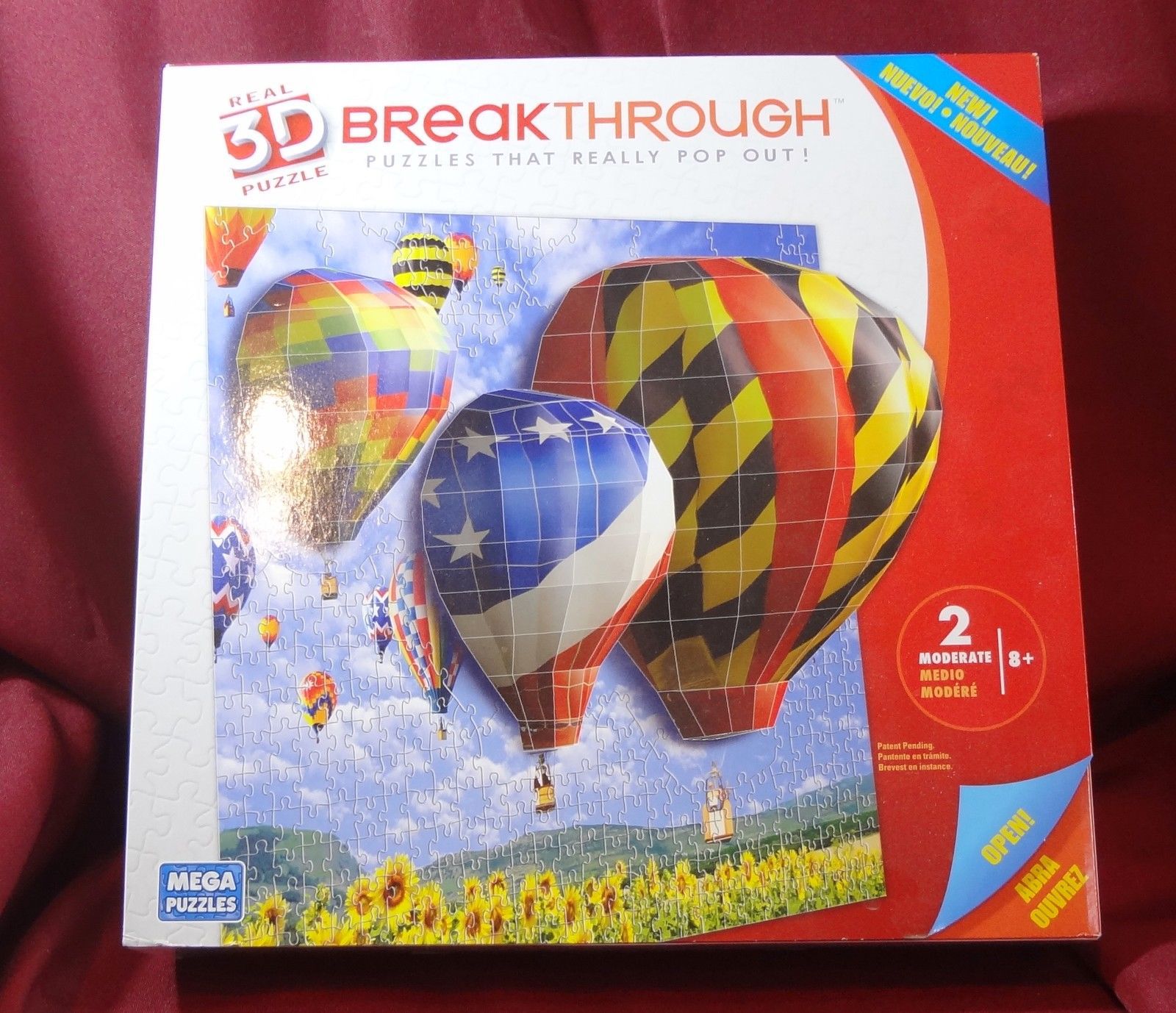 Hot Air Balloon Breakthrough 3D Jigsaw Puzzle 250 Pieces New Mega Brand - £11.72 GBP
