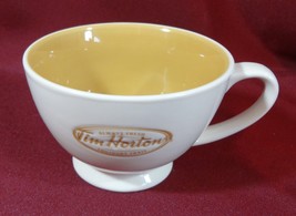 Tim Hortons 6 oz Coffee Cup Always Fresh Gold White Ceramic - £5.50 GBP