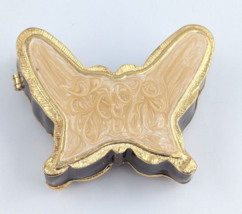 Butterfly Bejeweled Trinket Box Enameled Jeweled Magnetic Hinged Closure image 7