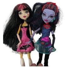 Monster High Jane Boolittle and Draculaura Doll First Wave 2008 11 Inch Figures - £47.44 GBP