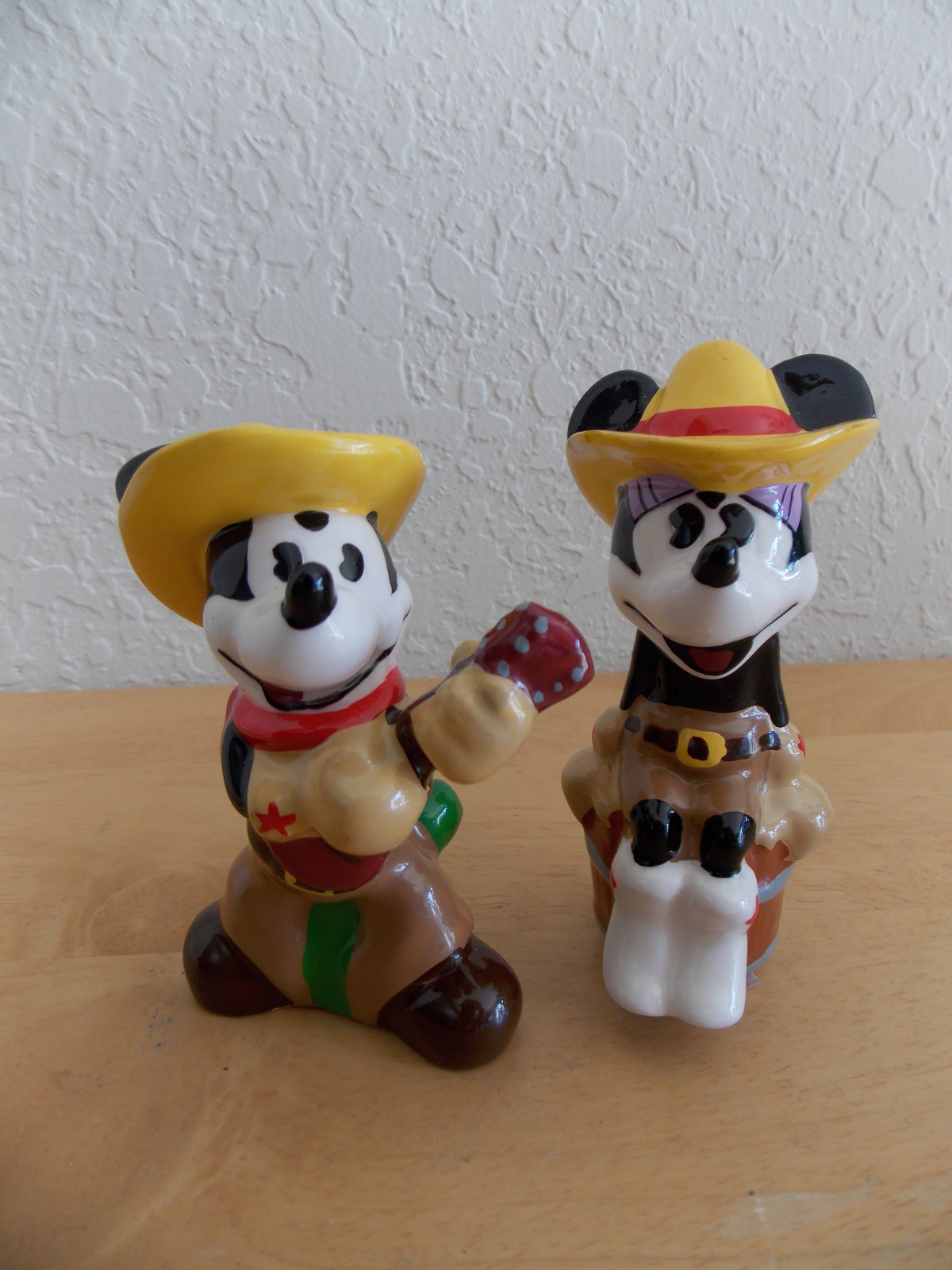 Disney Mickey and Minnie Western Salt Shakers  - $24.00