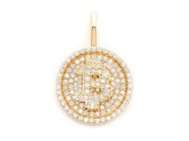 2.50 Ct Round Cut White Diamond Custom Charm Pendant 14K Yellow Gold Finish   - £111.90 GBP