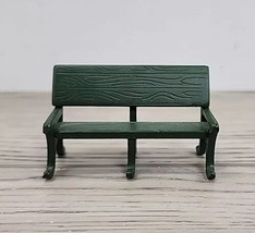 Retired Dept 56 Heritage Village Green Cast Iron Park Bench - £6.78 GBP