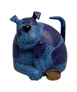 Adopt A Puppy Savings Bank Pet Coin Bank Blue Dog Animal Lovers Blue Purple - $16.46 CAD
