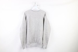 Vtg 80s Streetwear Mens L Triblend Blank Crewneck Sweatshirt Heather Gray USA - £61.06 GBP