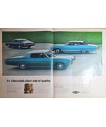 CHEVROLET IMPALA CUSTOM COUPE - SPORT COUPE Dual Ad-1968 Vintage Print Ad - $9.80