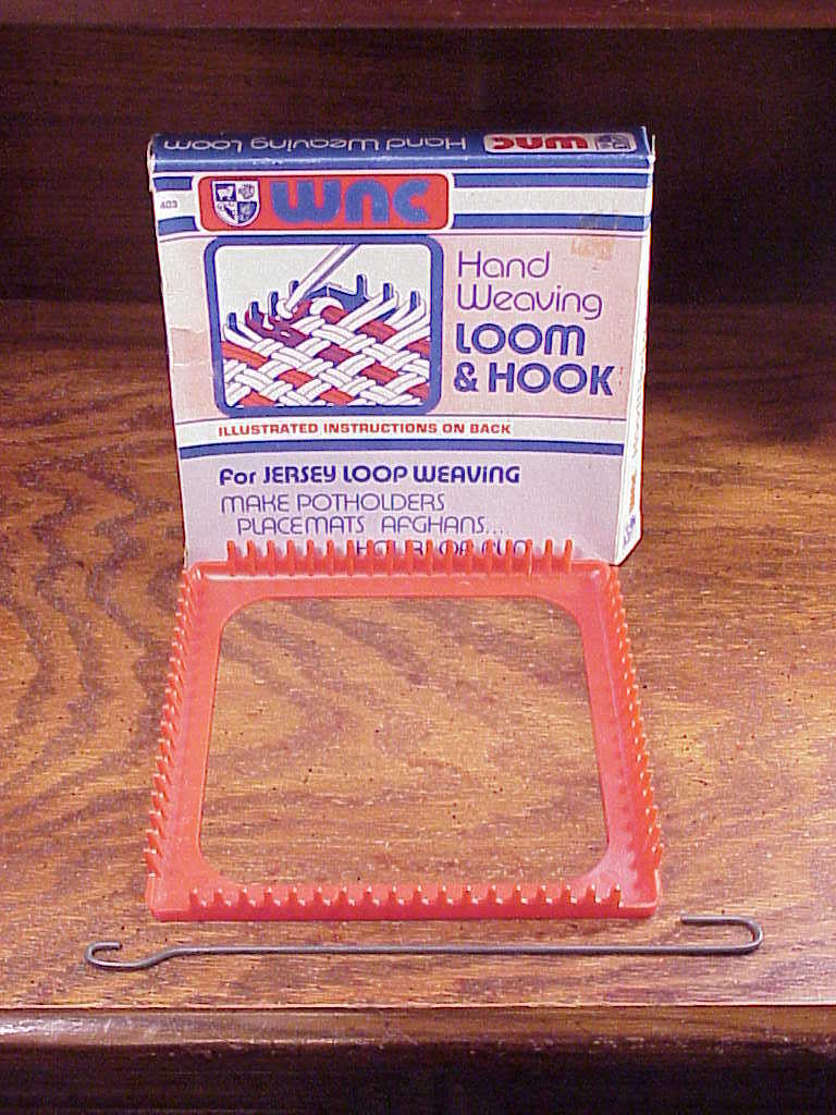 WNC Hand Weaving Loom and Hook, no. 403, for Jersey Loop Weaving, instructions - $5.95