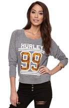 Women&#39;s Jrs Hurley 99 Animal Print Crew Neck Oversized Tee T Shirt Grey New $32 - £19.53 GBP
