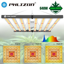 640W Foldable LED Grow Light Pro 1700e Indoor Commercial Medical Lamp Ve... - £278.75 GBP