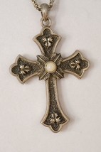 Vintage Jewelry Christian Religious Sarah Coventry 1975 LE Peace Cross N... - $24.58